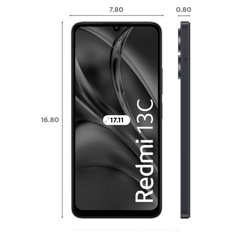Buy Redmi 13C (4GB RAM, 128GB, Stardust Black) Online - Croma